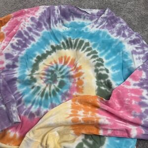 Daydreamer Women's Medium Long Sleeve Tie Dye Short 100% Cotton Made in USA